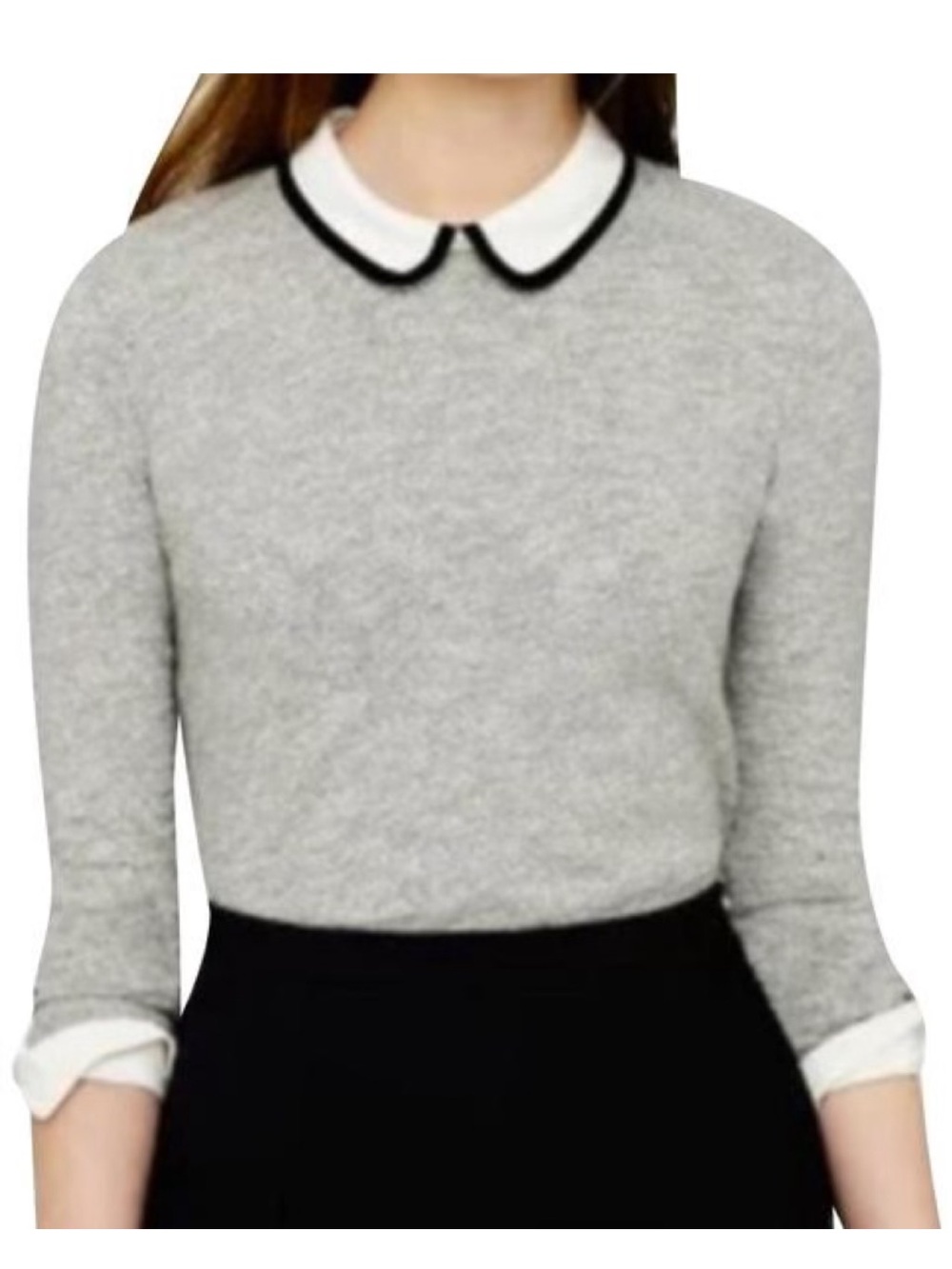 🆕 J. Crew Tipped Blouse
